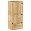 vidaXL Szafa Corona, 76x50x170 cm, lite drewno sosnowe