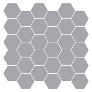 vidaXL Płytka heksagonalna 10 szt. Szary 30 x 30 cm Poliuretan i PET