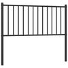 vidaXL Metalowe wymienne wezgłowie, czarne, 100 cm