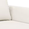 vidaXL 3-osobowa sofa, kremowa, 180 cm, sztuczna sk&oacute;ra
