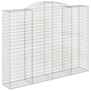 vidaXL Łukowaty kosz gabionowy 300x50x220/240 cm, galwanizowane żelazo