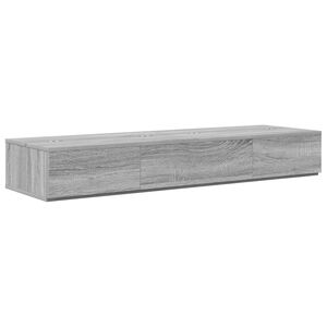 vidaXL Biurko studyjne Szary Sonoma 110 x 40 x 19,5 cm