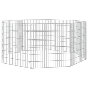 vidaXL Kojec dla zwierząt, 8 paneli, 54x60 cm, galwanizowane żelazo