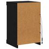 vidaXL Komoda LED Czarny Dąb 41 x 37 x 67 cm Materiał drewnopochodny