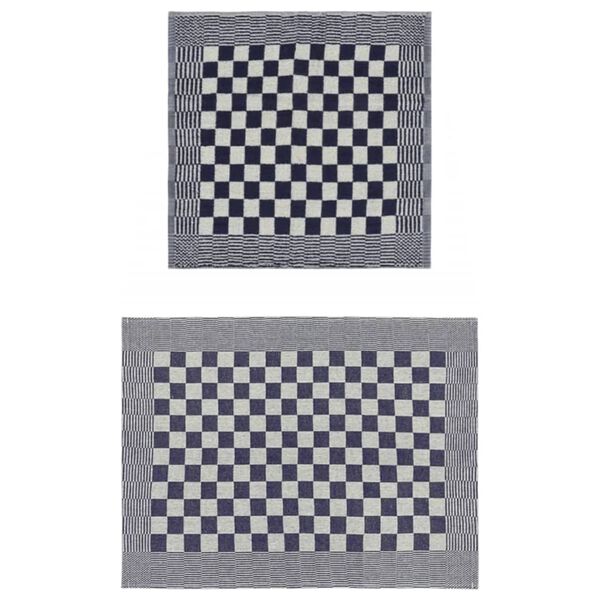 vidaXL Zestaw 20 ręcznik&oacute;w, niebiesko-biały, bawełna