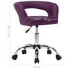 vidaXL Krzesła stołowe, 4 szt., fioletowe, sztuczna sk&oacute;ra
