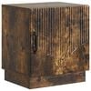 vidaXL Stolik nocny Dąb wędzony 43 x 34,5 x 47 cm Drewno inżynieryjne