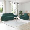 vidaXL Sofa 2 pcs Ciemna zieleń