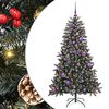 vidaXL Sztuczna choinka Zielony 150 cm PVC, plastik i stal
