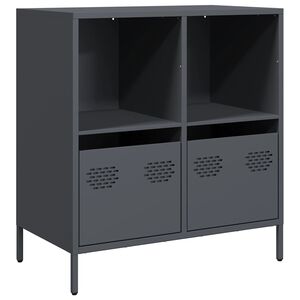 vidaXL Szafka, antracytowa, 68x39x73,5 cm, stal walcowana na zimno