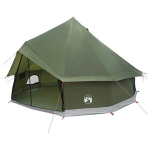 vidaXL Namiot Tipi 6-osobowy Oliwkowy zielony Poliester i Stal