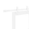 vidaXL Drzwi przesuwne Biały 78 x 211 cm Lite drewno sosnowe i szkło
