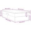 vidaXL Ł&oacute;żko z miejscem na przechowywanie i materacem Kremowy