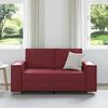 vidaXL Sofa 120cm Czerwone wino tkanina