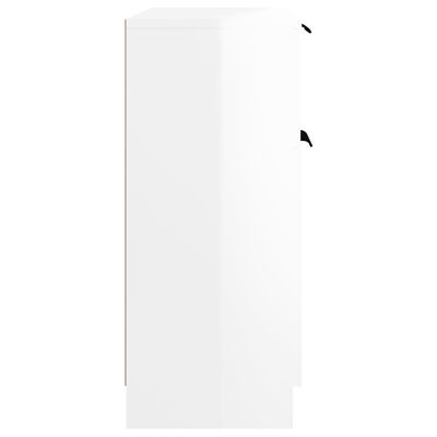 vidaXL Komoda, biała z połyskiem, 60x30x70 cm, materiał drewnopochodny