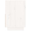 vidaXL Szafka nocna, biała, 60x34x51 cm, lite drewno sosnowe