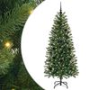 vidaXL Sztuczna choinka z 150 diodami LED Zielony 150 cm PE i PVC