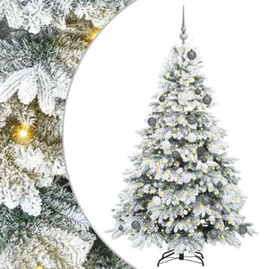 vidaXL Sztuczna choinka z 300 diodami LED Biały 180 cm PE i PVC