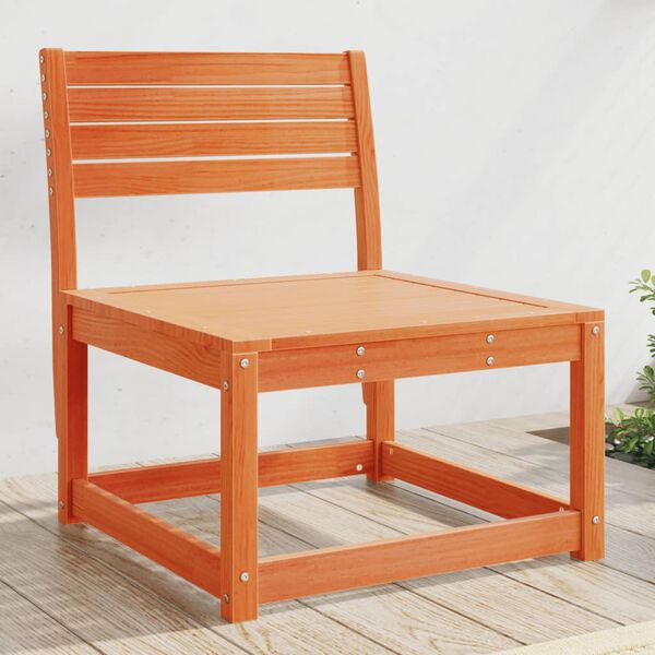 vidaXL Sofa ogrodowa, woskowy brąz, lite drewno sosnowe