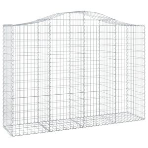 vidaXL Łukowaty kosz gabionowy 200x50x140/160 cm, galwanizowane żelazo