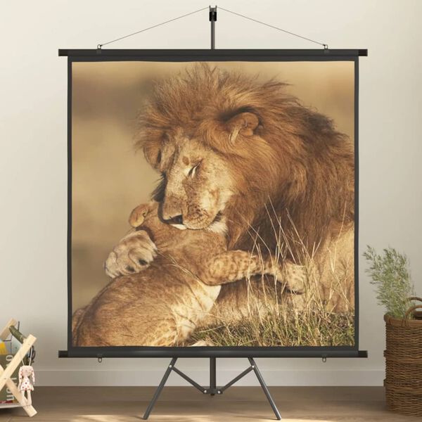 vidaXL Ekran projekcyjny ze stojakiem, 89'', 1:1