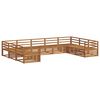vidaXL Zestawy sof 9 pcs Naturalny Lite Drewno Akacji