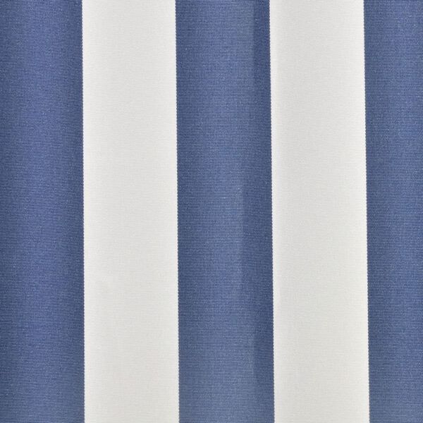 vidaXL Tkanina do markizy, niebiesko-biała, 5 x 3 m