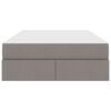 vidaXL Ł&oacute;żko z miejscem na przechowywanie i materacem Ciemnoszary