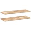 vidaXL P&oacute;łki ścienne, 2 szt., 100x30x2 cm, surowe lite drewno akacjowe
