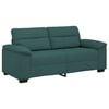 vidaXL Sofa 2-osobowa, ciemnozielona, 180x81x84 cm, tkaniną