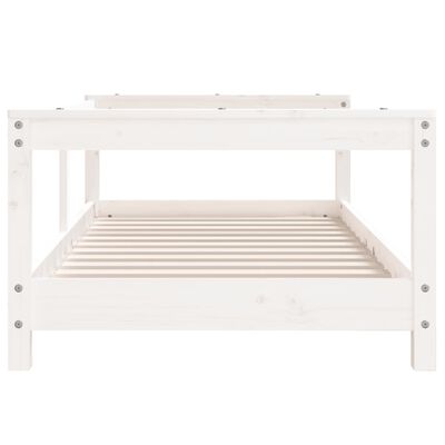vidaXL Rama łóżka dziecięcego, biała, 70x140 cm, drewno sosnowe
