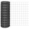 vidaXL Euro ogrodzenie, stalowe, 25 x 1 m, szare
