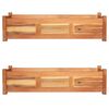 vidaXL Podwyższone donice, 2 szt., drewno akacjowe, 100x30x25 cm