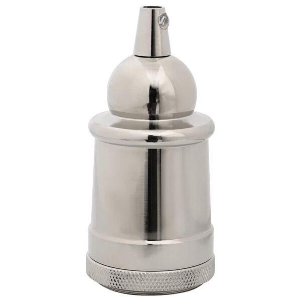 vidaXL Oprawki do żar&oacute;wek 2 szt. Nikiel satynowy E27