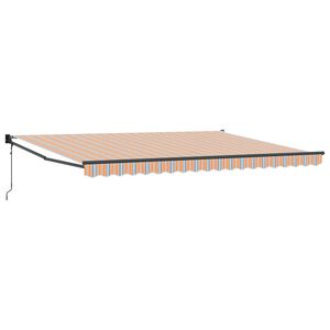 vidaXL Markiza wysuwana Wielokolorowe 450 &times; 300 cm Poliester i Metal