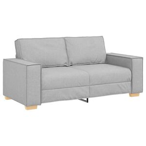 vidaXL Sofa 2-osobowa Cloud Grey 180x78x84 cm Tkanina