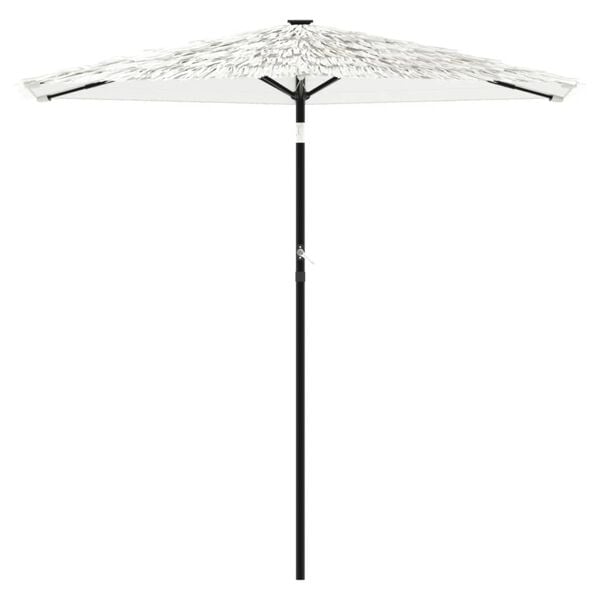 vidaXL Parasol ogrodowy na stalowym słupku, biały, 223x223x213 cm