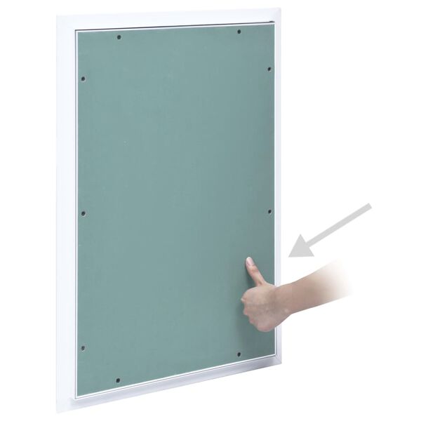 vidaXL Panel rewizyjny z aluminiową ramą i płytą z gipsu, 300x600 mm