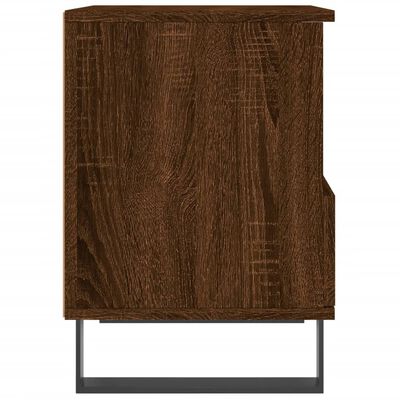 vidaXL Szafka nocna, brązowy dąb, 40x35x50 cm, materiał drewnopochodny