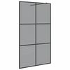 vidaXL Ściana prysznicowa typu walk-in Czarny 115 x 195 cm