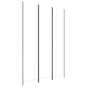 vidaXL Parawan 3-panelowy, biały, 150x220 cm, tkanina