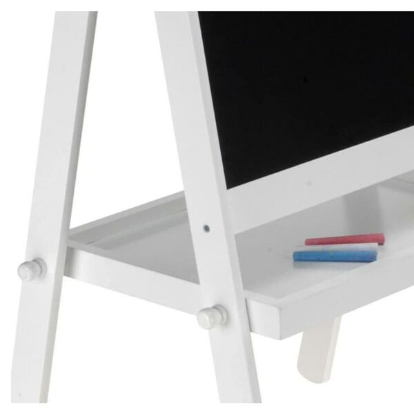 Tender Toys Drewniana tablica kredowa, biała rama