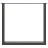 vidaXL Nogi do stołu jadalnego w kształcie litery U 3 szt. Antracyt 80x(72-73) cm Stal