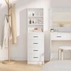 vidaXL Highboard Biały 40 x 41 x 135 cm Materiał drewnopochodny