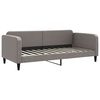 vidaXL Sofa rozsuwana z materacami, kolor taupe, 90x200 cm, tkanina