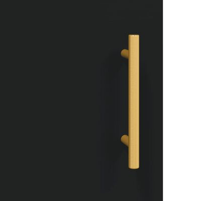 vidaXL Szafka wisząca, czarna, 60x31x60 cm, materiał drewnopochodny