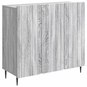 vidaXL Bufet Szary Sonoma 89 x 34,5 x 82 cm Drewno inżynieryjne