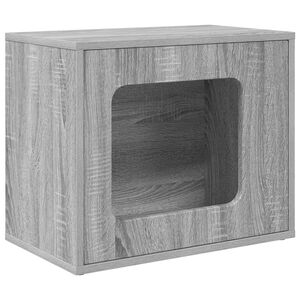 vidaXL Koty Dom Szary Sonoma 51 x 30 x 42,5 cm Drewno inżynieryjne