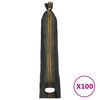 vidaXL Worki przeciwpowodziowe, 100 szt, ciemnozielone, 103x25 cm HDPE