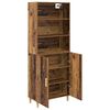 vidaXL Highboard Stare drewno 69,5 x 32,5 x 180 cm